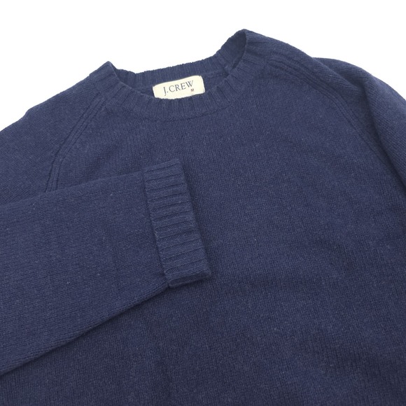 J.CREW Other - J. Crew Men's Size Medium 100% Wool Navy Blue Sweater Long Sleeve Style#61405